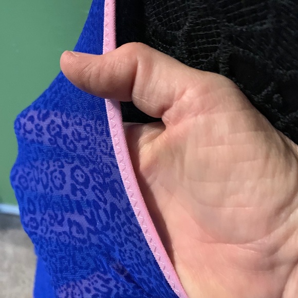 Lingerie-Nature’s intimates sheer lingerie,blue/pink, 36b - Picture 11 of 16